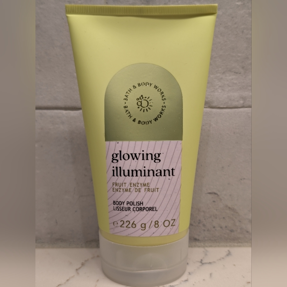 💚Bath & Body Works Glowing Illuminant Body Polish - New - Fruit Enzyme 8oz